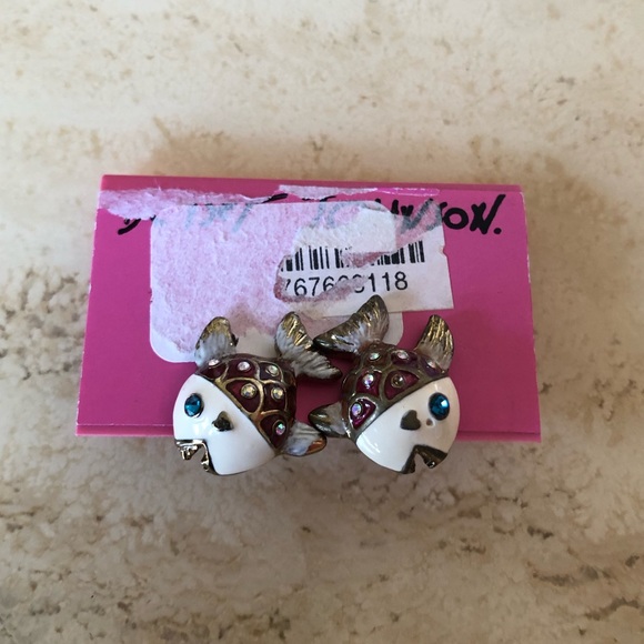 Betsey Johnson Jewelry - Betsey Johnson Fish Earrings